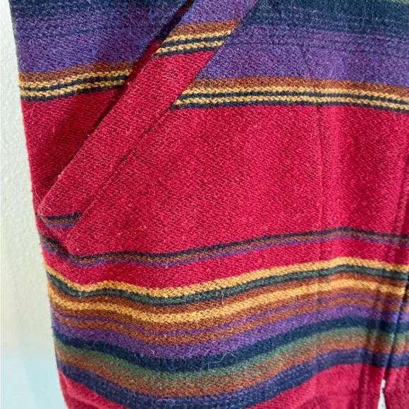 Vintage Woolrich Southwestern Blanket Jacket with Bold Stripes Men’s Large - Picture 6 of 8